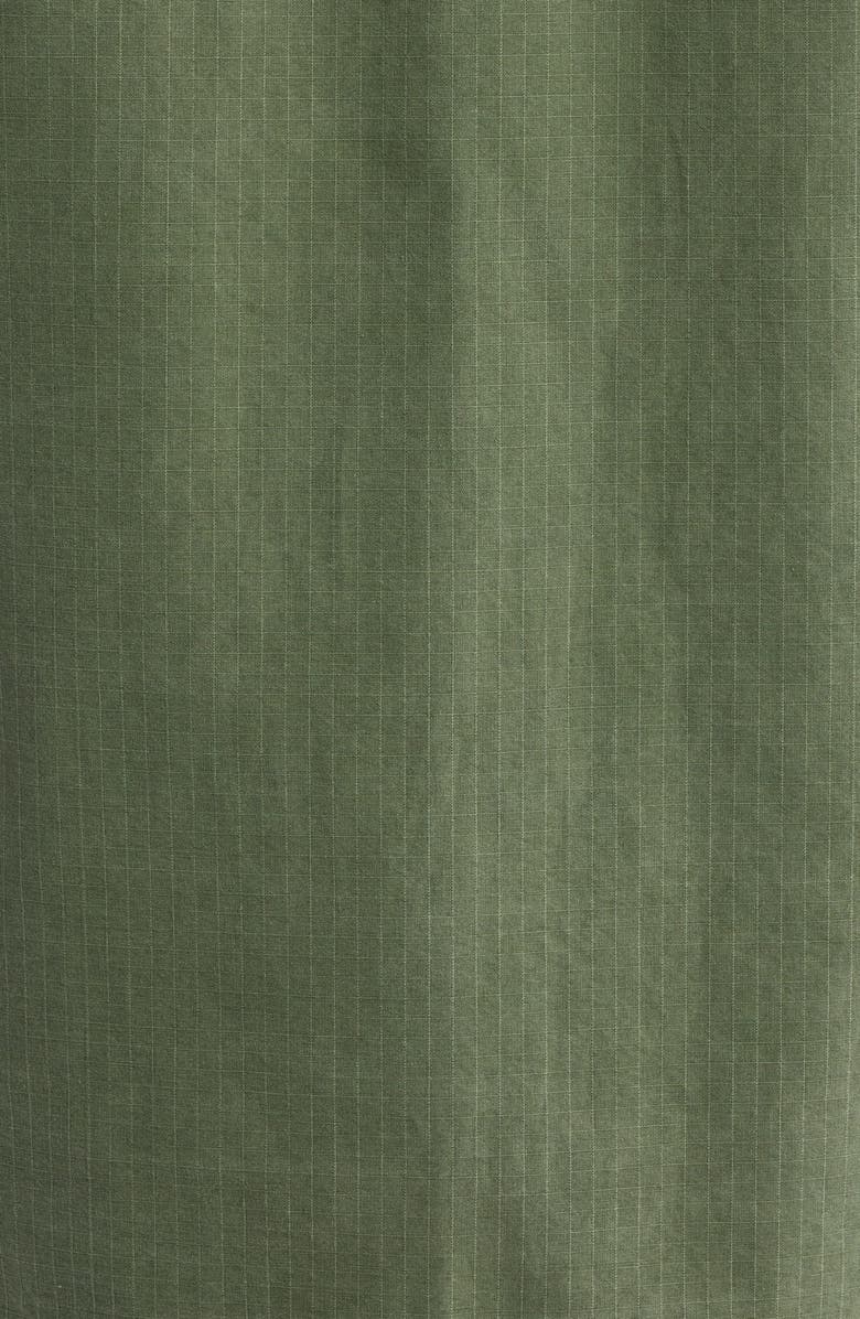 Alpha Industries Fatigue Short Sleeve Cotton Overshirt, Alternate, color, Og-107 Green