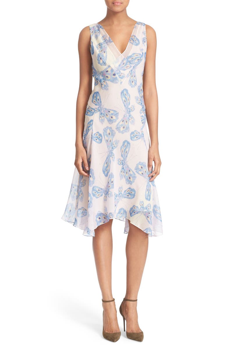 Diane von Furstenberg 'Dita' Print Silk Dress, Main, color, 