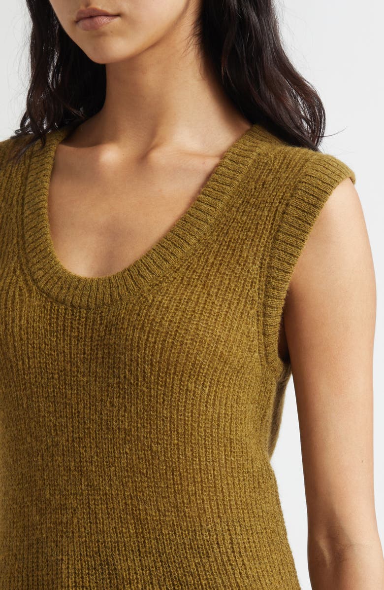 Veronica Beard Jovanna Sweater Tank, Alternate, color, Moss