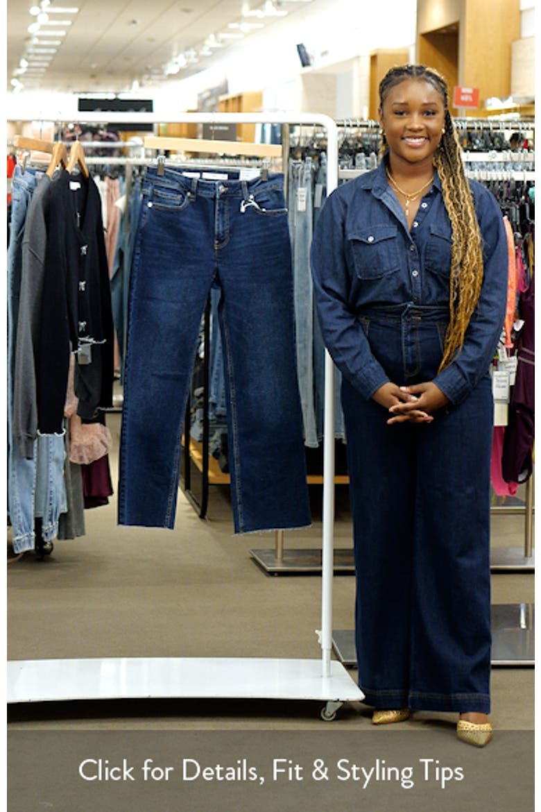 Sienna Raw Hem Crop Flare Jeans video