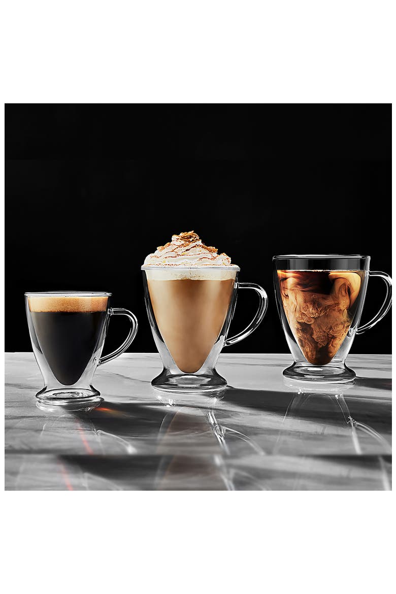 Declan Irish Double Wall Coffee Glass - Set of 2, Alternate, color, CLEAR