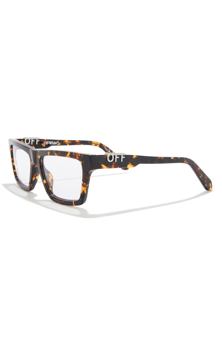 Off-White Havana 55mm Optical Glasses, Alternate, color, Havana