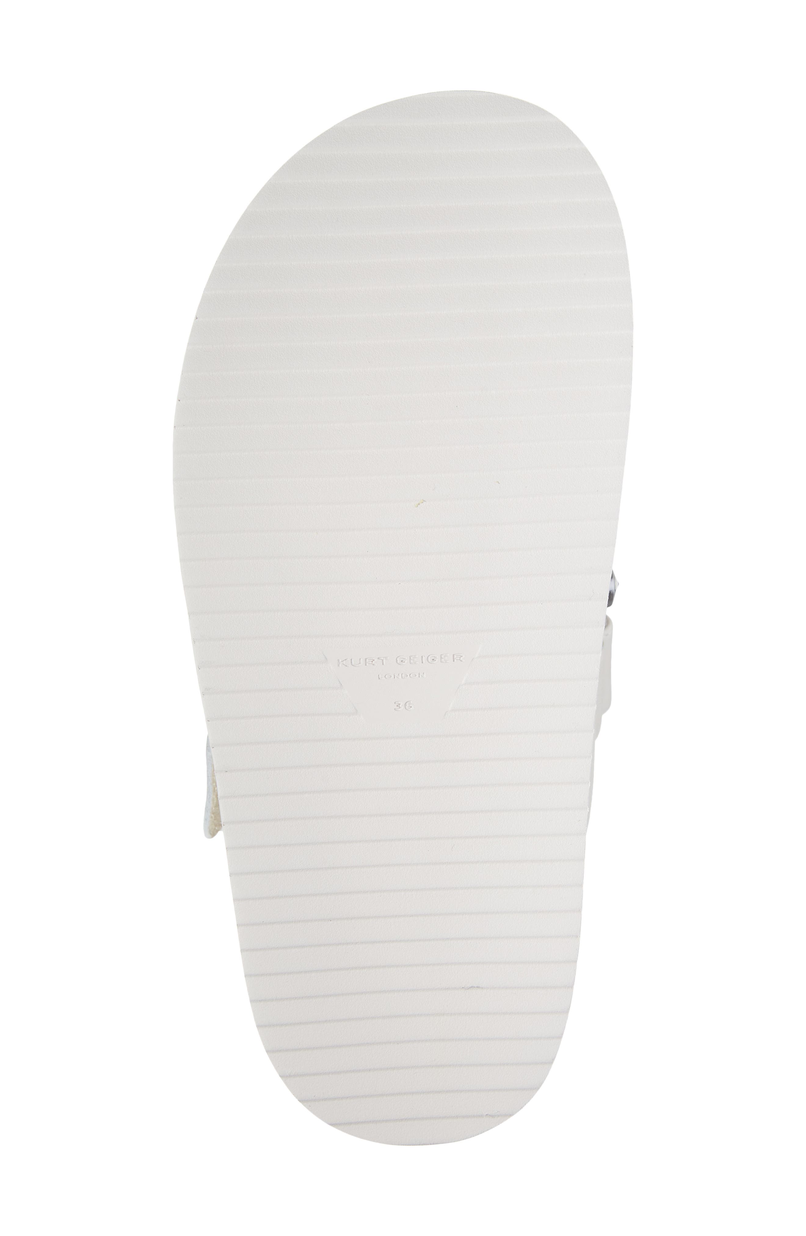 Kurt Geiger London Orson Faux Fur Crystal Slide Sandal, Alternate, color, 