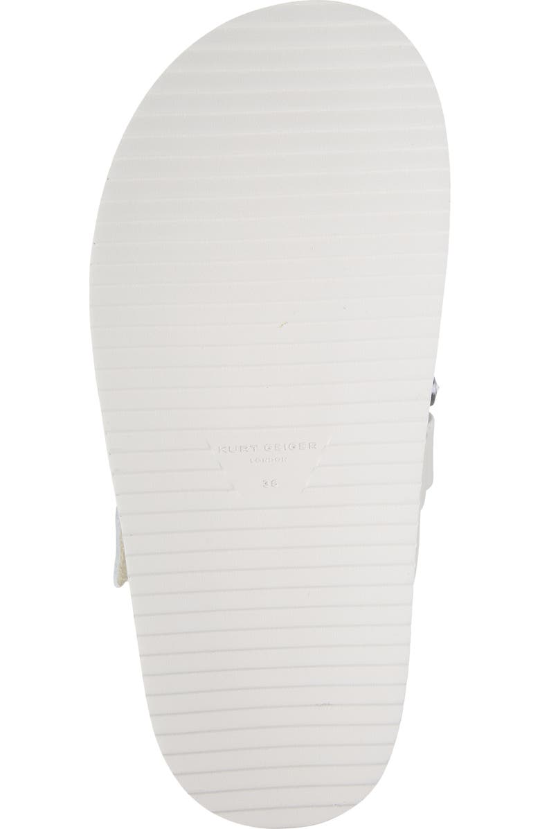 Kurt Geiger London Orson Faux Fur Crystal Slide Sandal, Alternate, color,