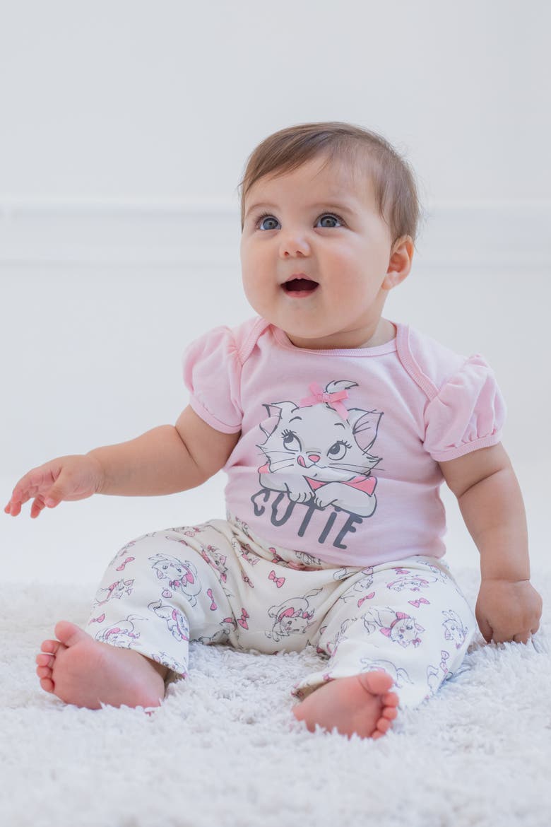 Fleece Hoodie and Pants Set, Alternate, color, Pink Cream Marie