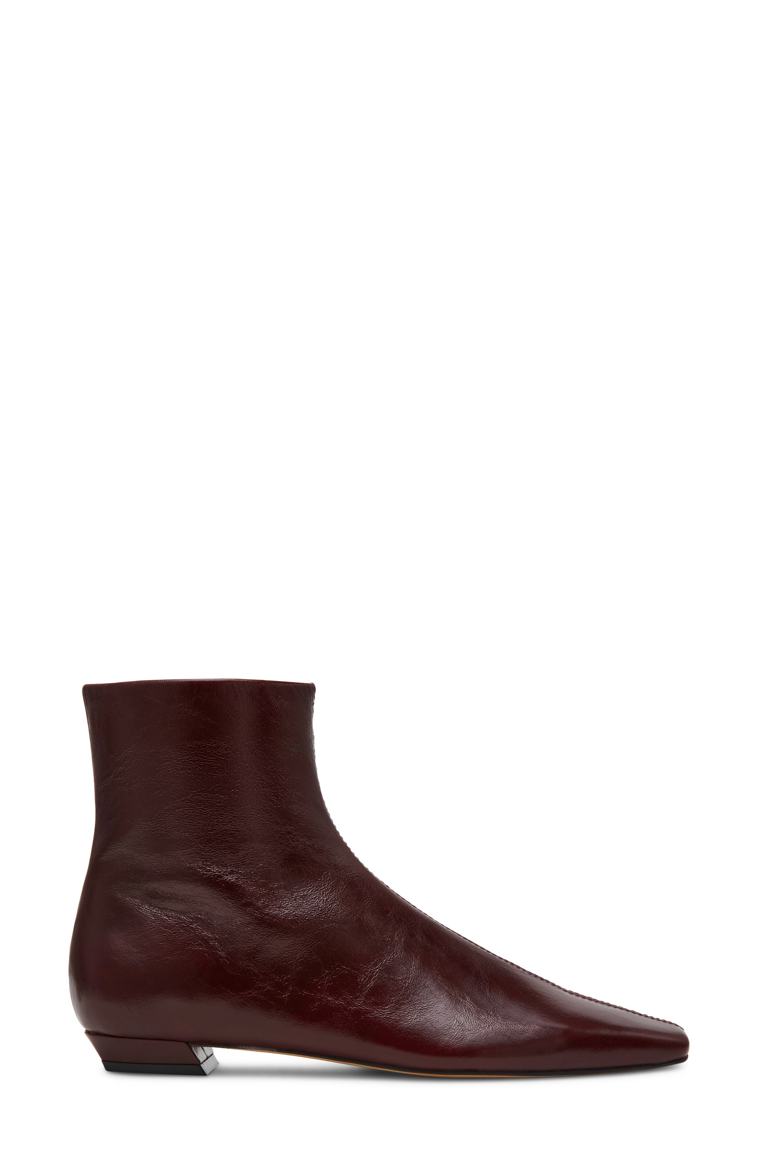 Zami Leather Bootie, Alternate, color, BURG LEATHER