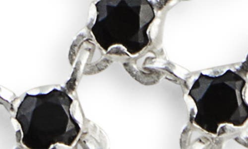 Shana Cave Mini Gem Fabric Pendant Necklace In Black