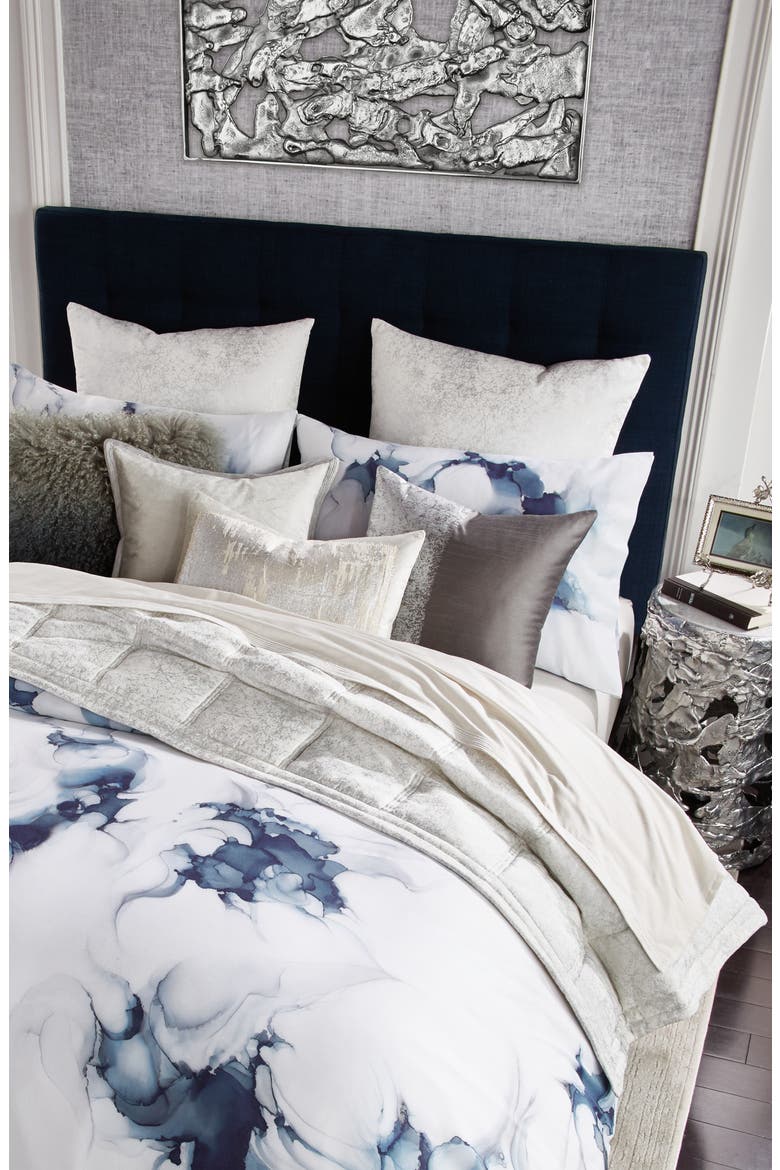 Blue Mist Duvet Cover, Alternate, color, BLUE