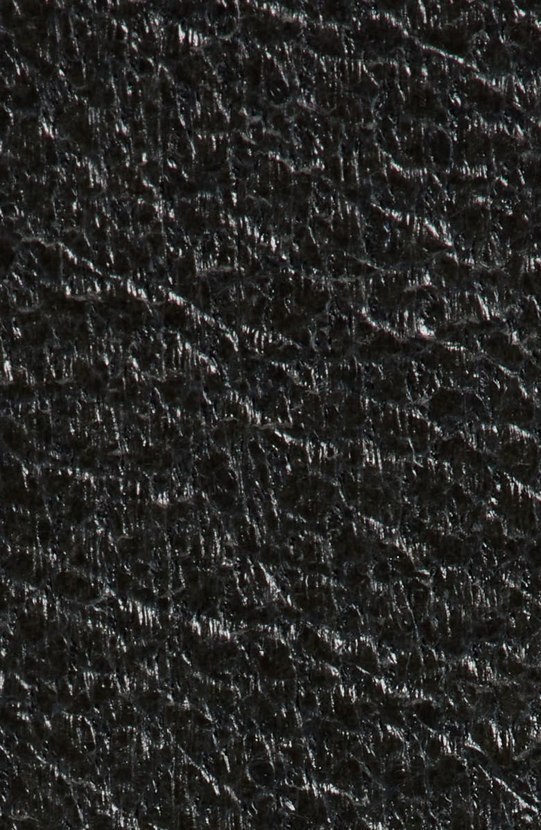 Raina Rhinestone Buckle Leather Belt, Alternate, color, Black/ Clear Stones