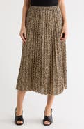 NORDSTROM RACK Chiffon Pleated Midi Skirt