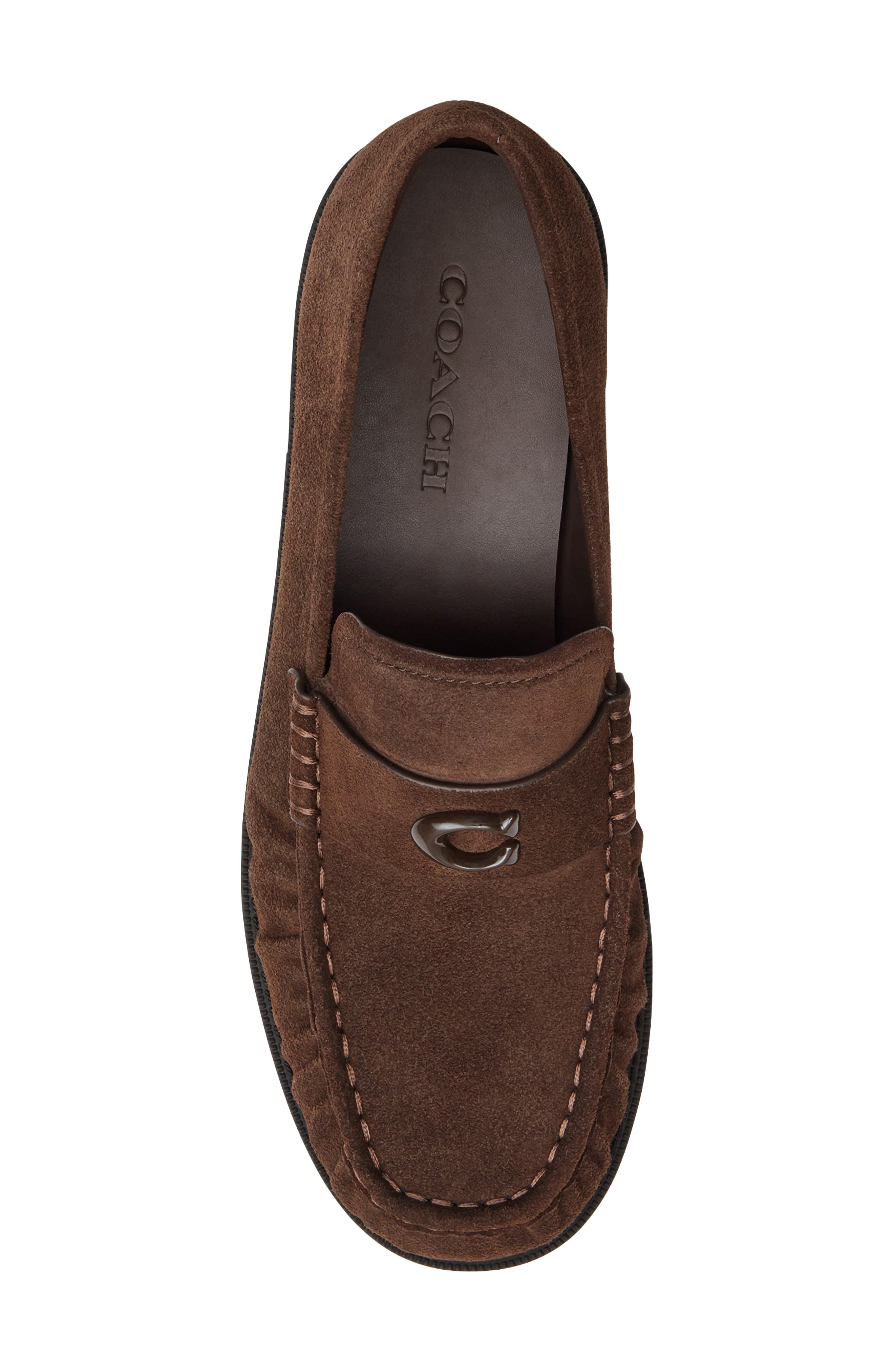 Soft Leather Loafer, Alternate, color, CHOCOLATE