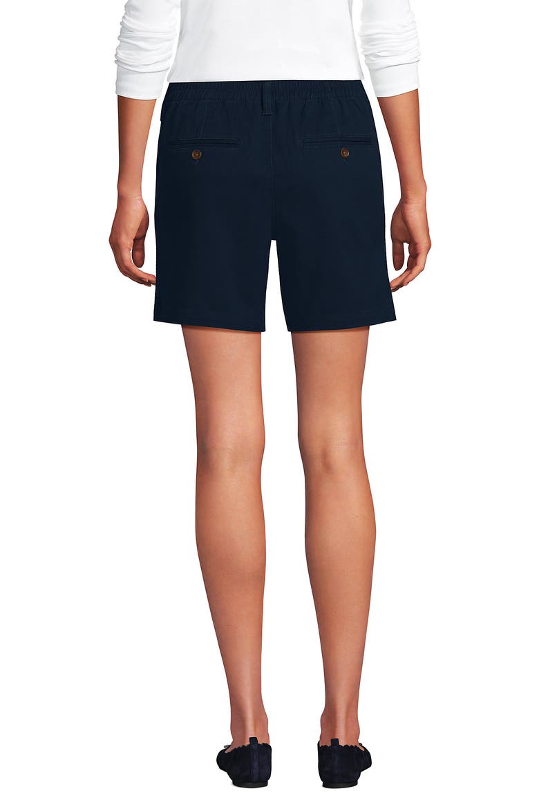 Plus Size Elastic Back Classic 7" Chino Shorts, Alternate, color, Radiant Navy