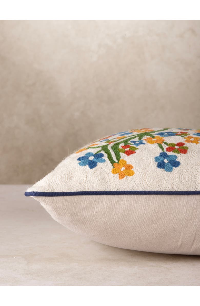 GAURI KOHLI Jowun Throw Pillow Cover, Alternate, color, Ivory