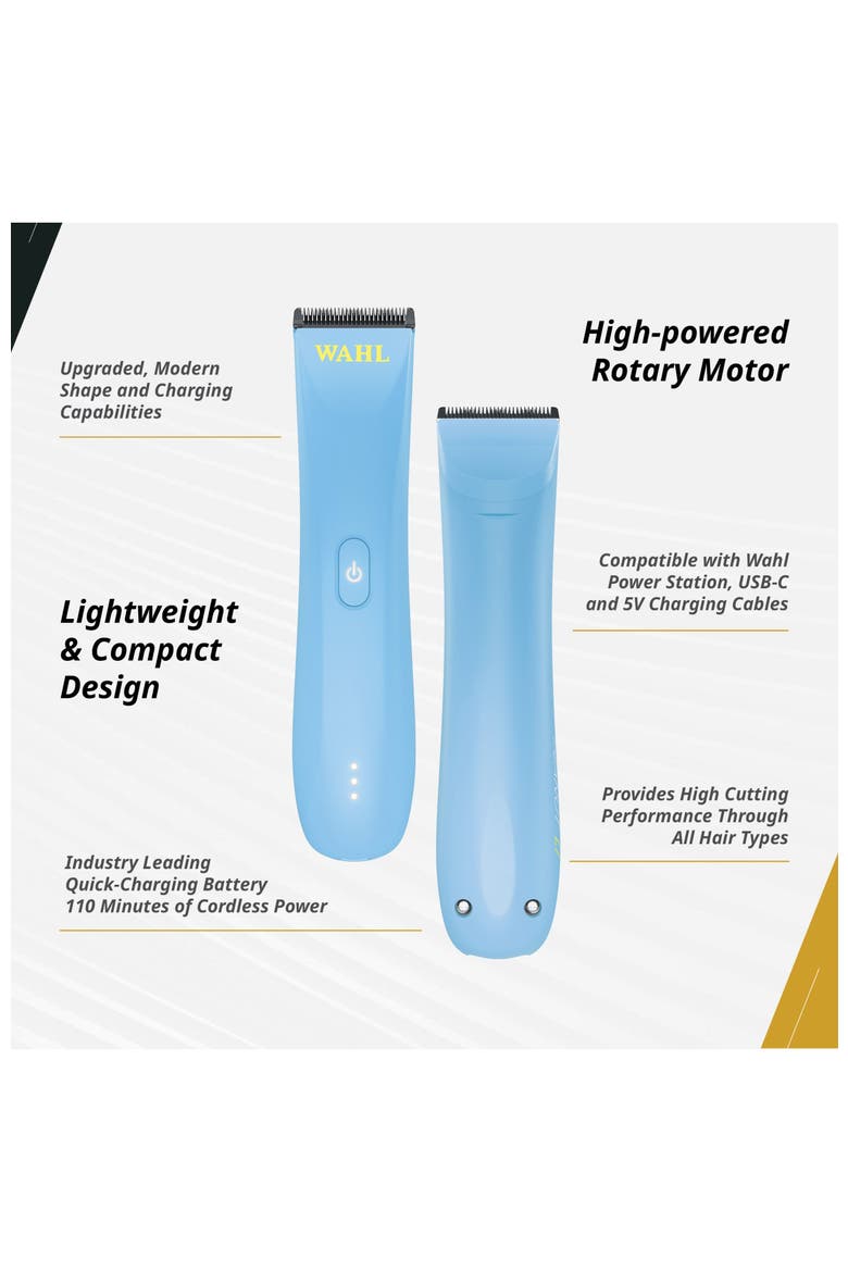 Peanut Li Cordless Trimmer, Lightweight & Compact, High-Powered Rotary Motor, USB-C Quick Charge, Alternate, color, Blue