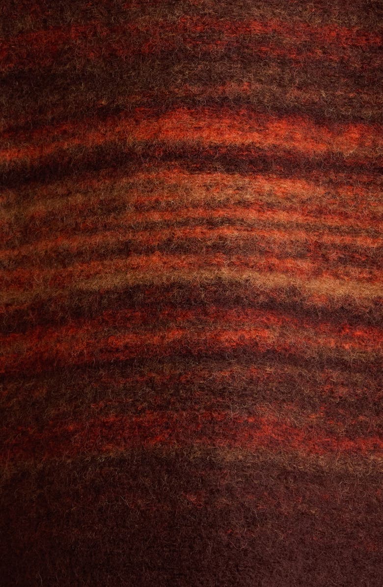 Percival Mississippi Jacquard Boiled Wool Blend Overshirt, Alternate, color, Brown Multi