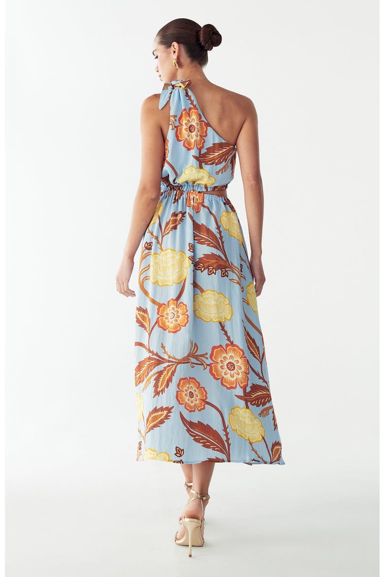 Amile Midi Dress, Alternate, color, Coastal Floral