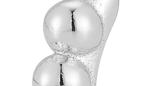 Glaze Jewelry Set Of 3 Beaded Hoop Earrings In Silver