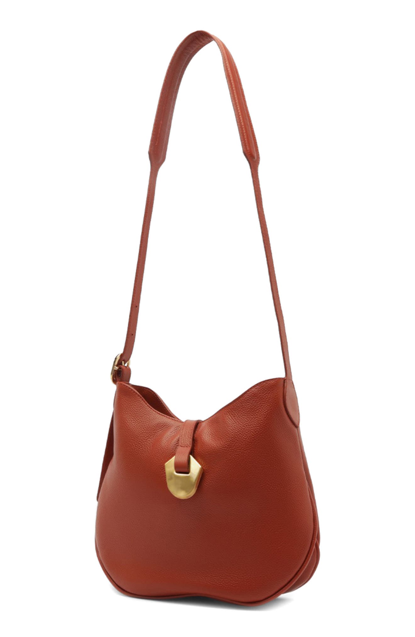 Medium Sabrina Leather Crossbody Bag, Alternate, color, WEST ORANGE