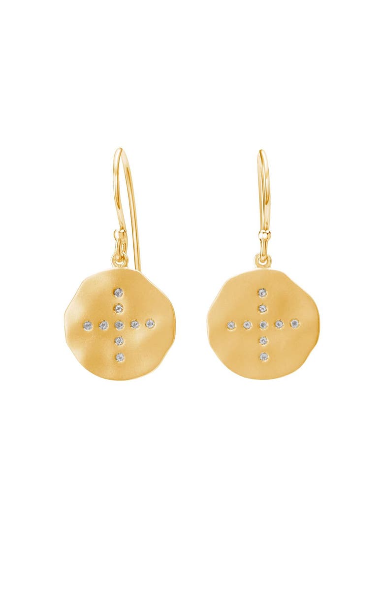 Murkani Halcyon Small Earrings, Main, color, Yellow Gold
