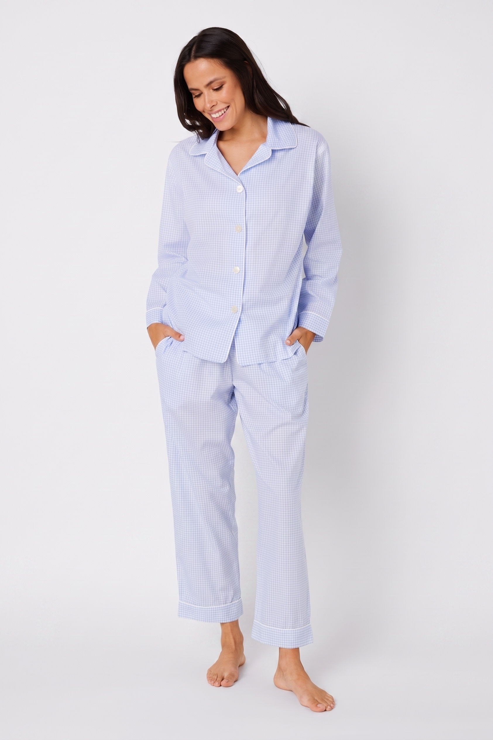 Gingham Blue