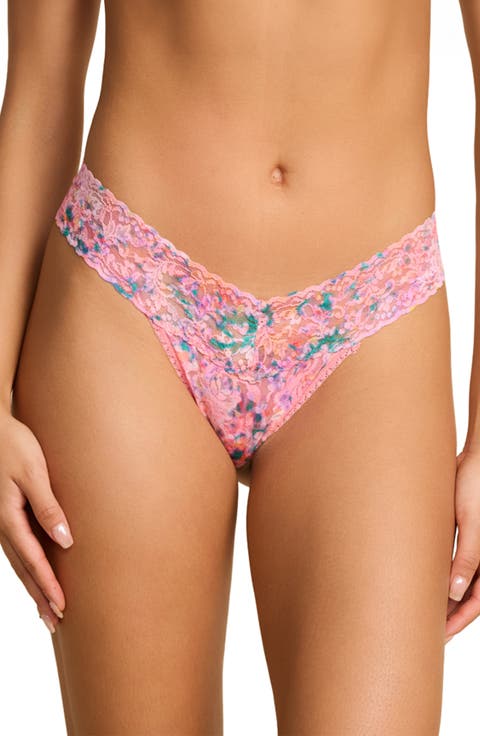 Print Low Rise Thong