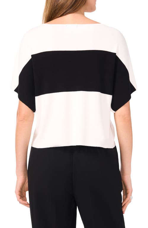 Halogen ® Boat Neck Drop Shoulder Top In Black