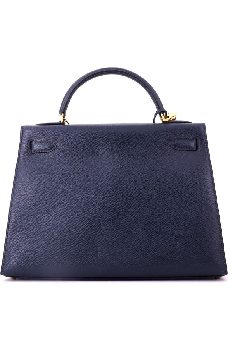 Pre-Owned Hermes Kelly Handbag Blue Courchevel with Gold Hardware 32, Alternate, color, Bleu Marine