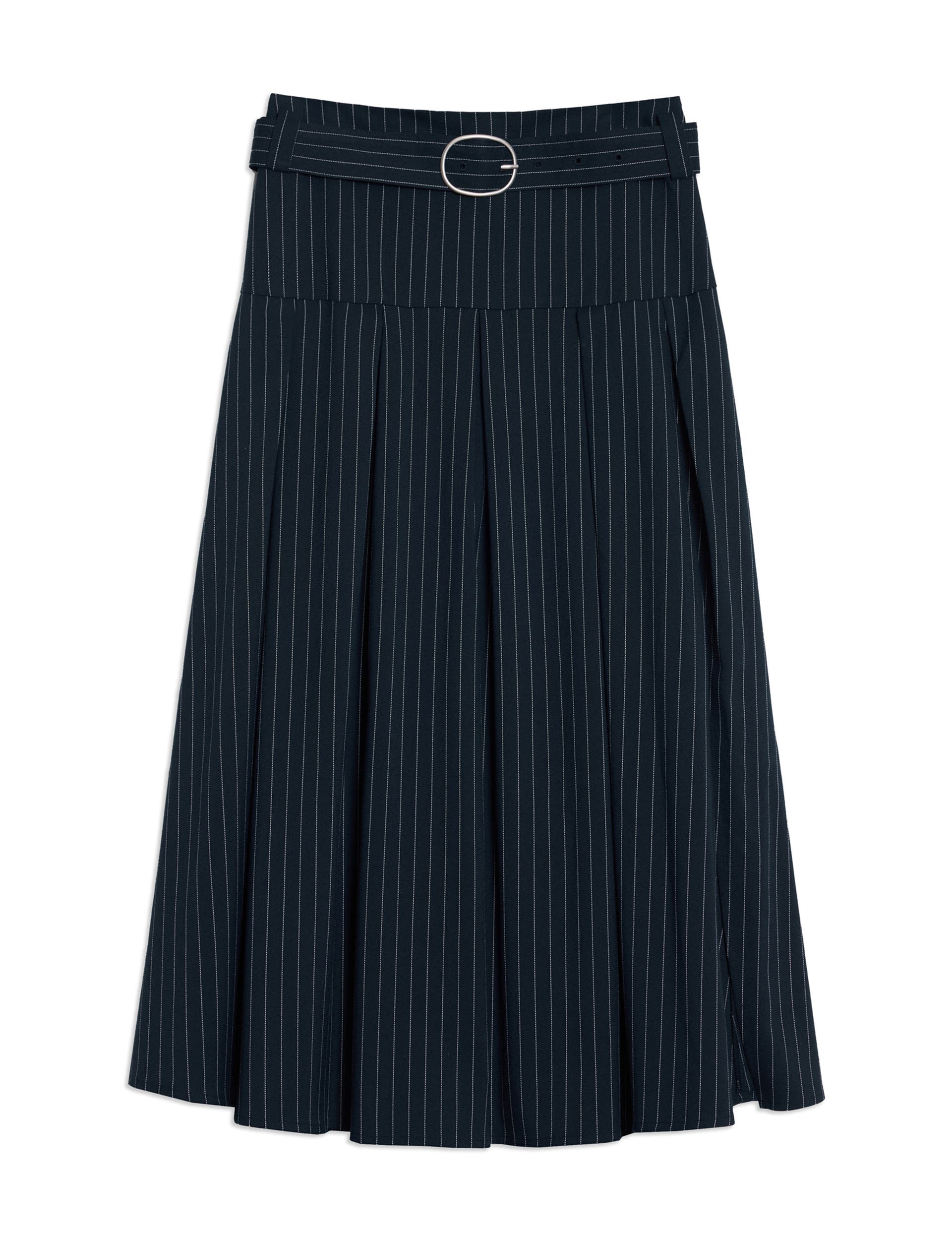 Pinstripe Midi Skirt - image 2