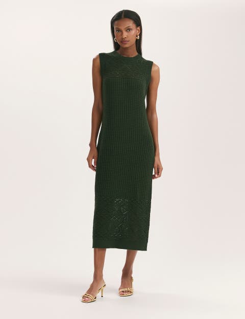 Ravi Crochet Midi Dress