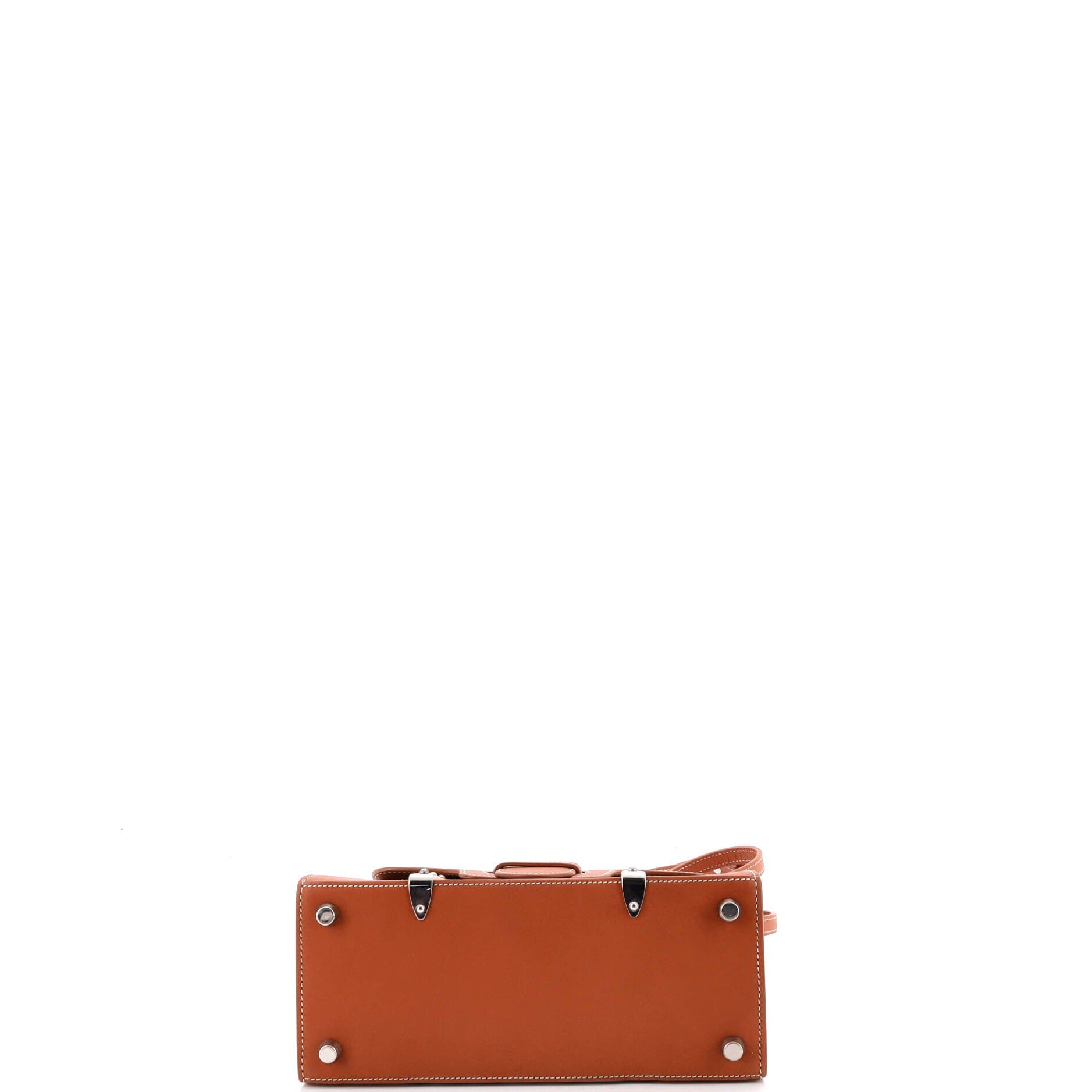 Structured Saigon Top Handle Bag Coated Canvas with Leather Mini, Alternate, color, Brown
