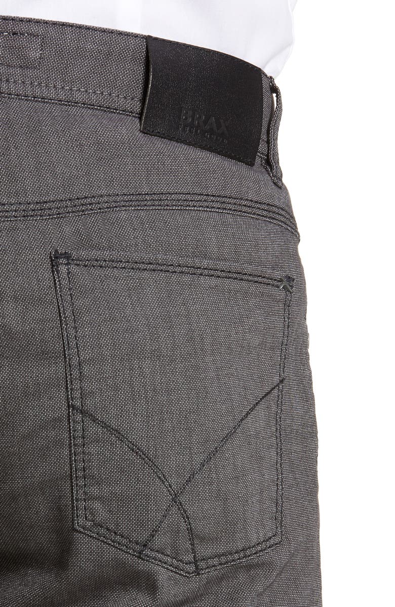 Brax Two-Tone Straight Leg Stretch Five-Pocket Pants, Alternate, color, 