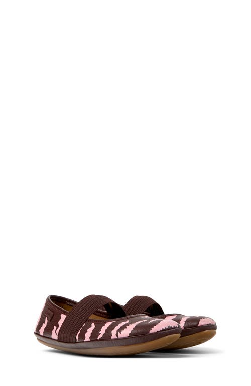Camper Right Zebra-print Elastic-strap Ballerinas In Multi