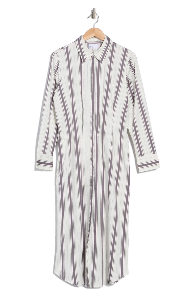 Long Sleeve Cotton Blend Shirtdress