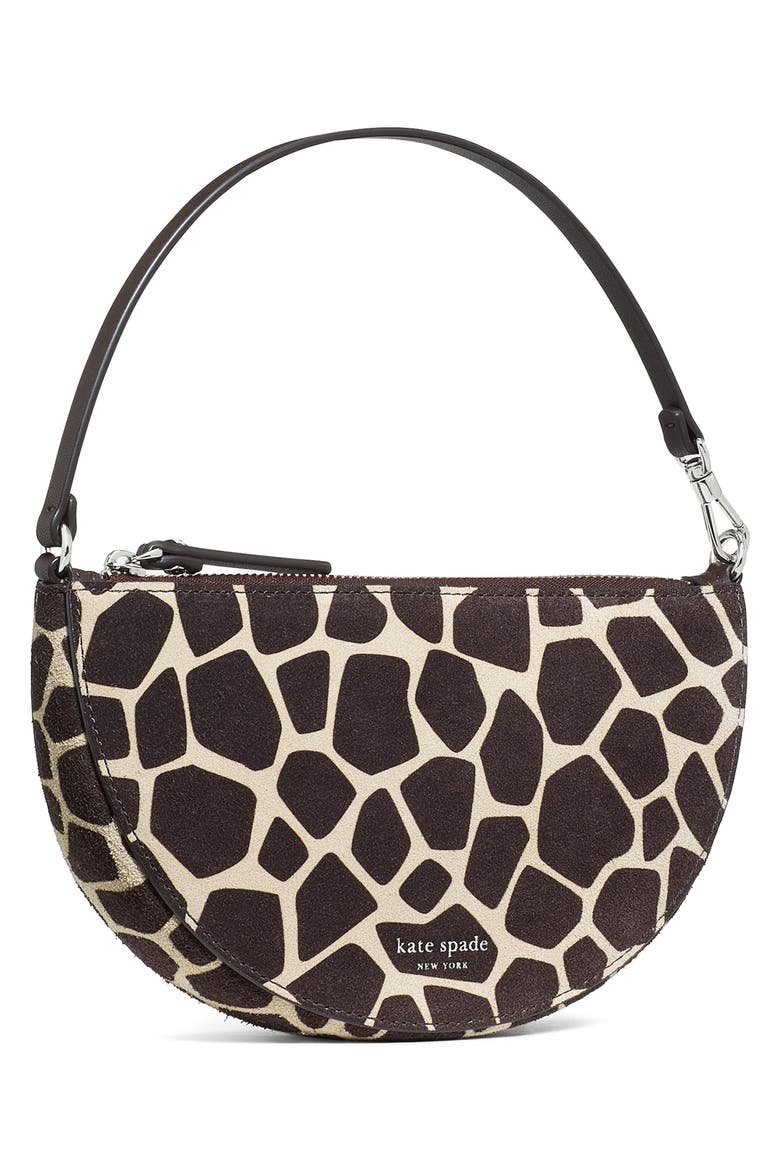 Wink Giraffe Printed Suede Wristlet, Alternate, color, MULTI