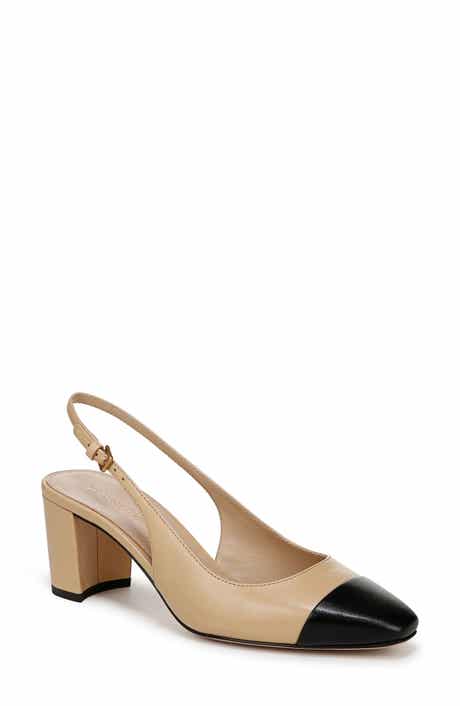 Veronica Beard Cecile Cap Toe Slingback Pump