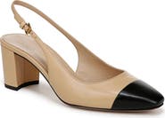Veronica Beard Cecile Cap Toe Slingback Pump