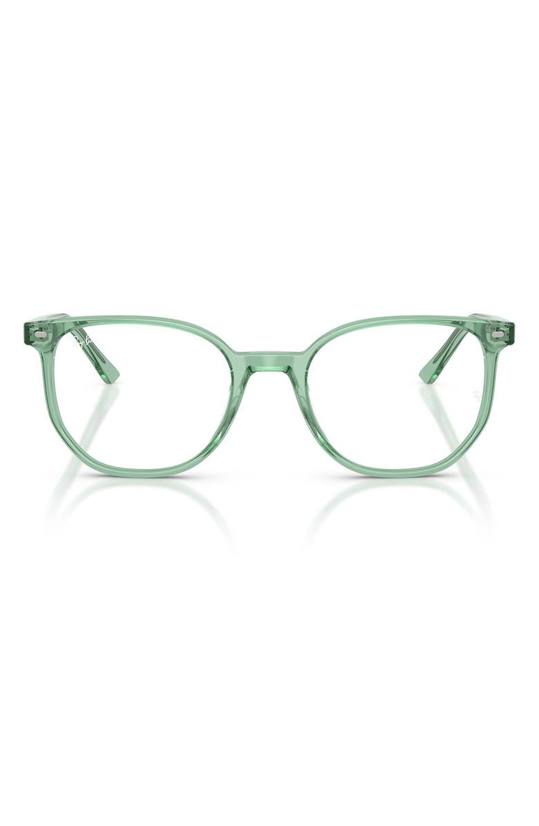 Ray-Ban Elliot 52mm Irregular Optical Glasses, Main, color, Light Green