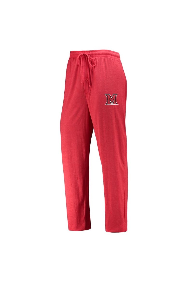 Men's Concepts Sport Red/Heathered Charcoal Miami University RedHawks Meter Long Sleeve T-Shirt & Pants Sleep Set, Alternate, color, Red