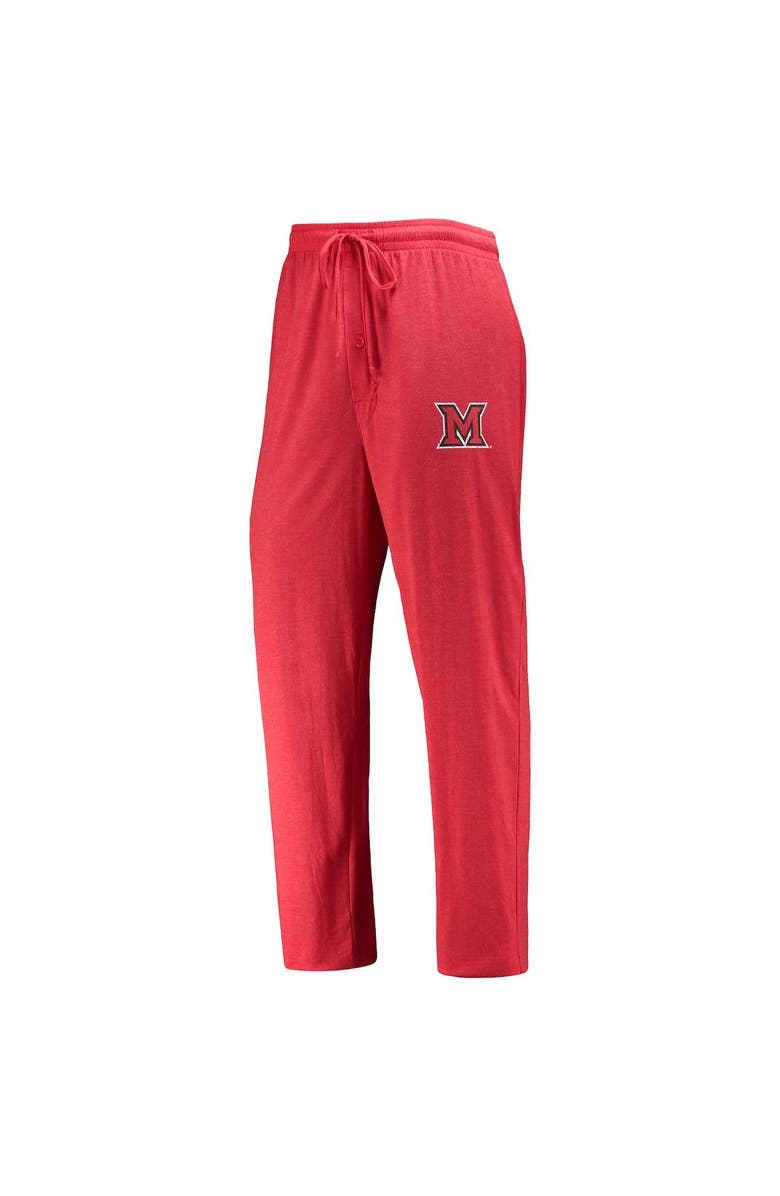 CONCEPTS SPORT Men's Concepts Sport Red/Heathered Charcoal Miami University RedHawks Meter Long Sleeve T-Shirt & Pants Sleep Set, Alternate, color, Red