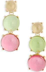 Kenneth Jay Lane Pastel Resin Drop Earrings