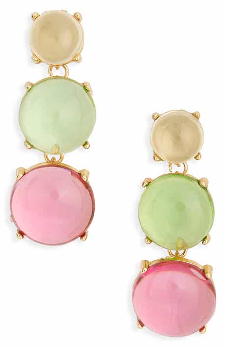 Kenneth Jay Lane Pastel Resin Drop Earrings