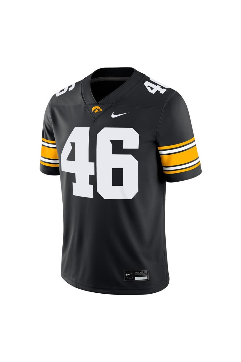 Men's Nike George Kittle #46 Black Iowa Hawkeyes Alumni Player Game Jersey, Alternate, color, Black