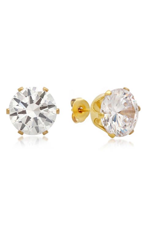 18k Gold Plated Stud Earrings