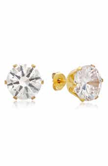 18k Gold Plated Stud Earrings