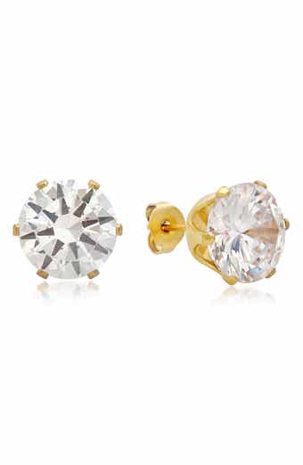 18k Gold Plated Stud Earrings