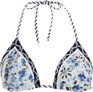 Agua Bendita Lolita Batik Triangle Bikini Top