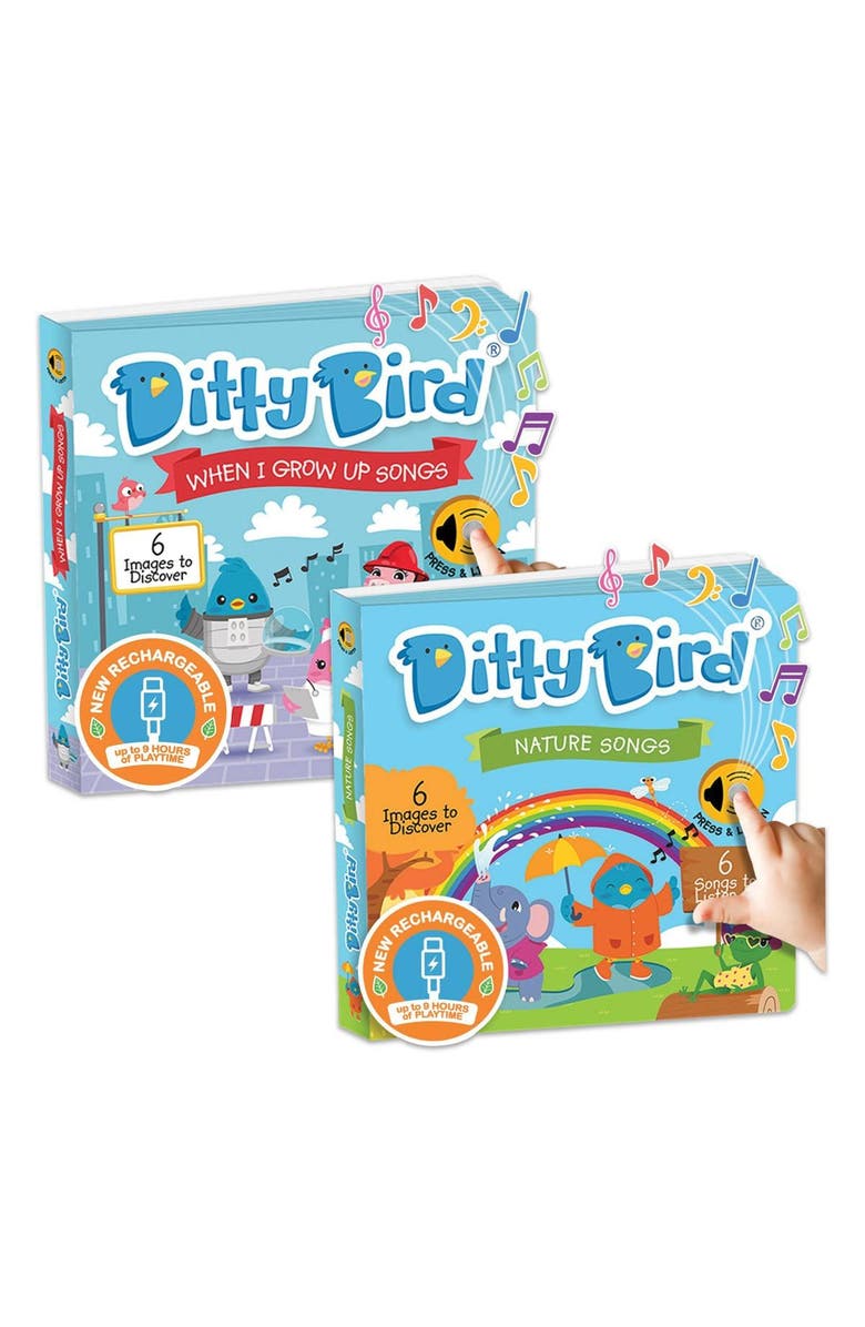 Ditty Bird Nature and When I Grow Up Song Books - Set of 2, Main, color, 