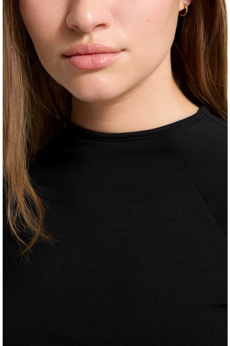 Minetta Stretch Jersey Top, Alternate, color, BLACK