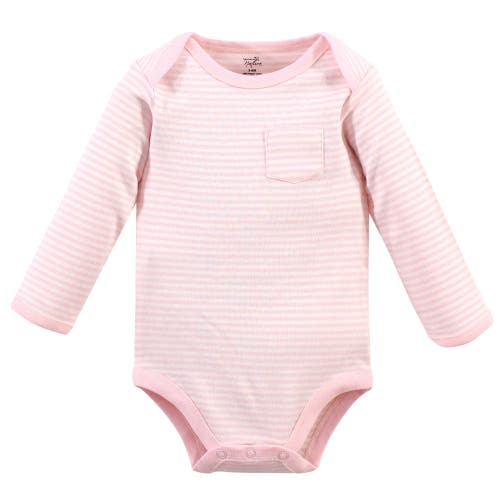 Touched By Nature Little Soft Organic Cotton Long-sleeve One-piece Essentials In Neutral