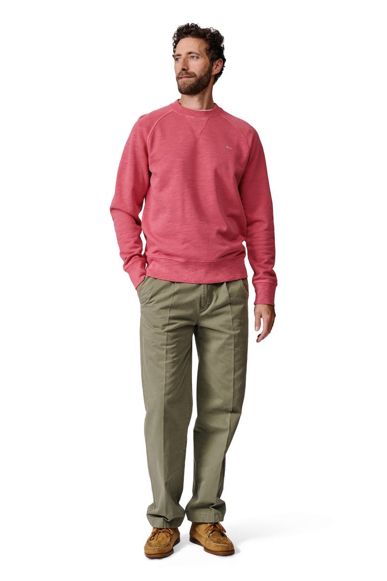 Garsdale Slub Crew Neck Sweatshirt, Alternate, color, Raspberry
